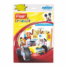 Flair Creative Series Kit de Papeterie Disney Mickey Mouse | 34 Articles Assortis | Kit Pratique Pour Apprendre Amusant | Idéal