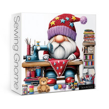 Grappige Gnoompuzzels voor Volwassenen 1000 Stukken, Kleurrijke Stitch Naaimachine Puzzels