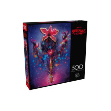 Buffalo Games - Stranger Things Demogorgon Ljus 500 Bitars Pussel Färgglatt Pussel för Vuxna - Precision Skurna Bit