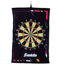 Franklin Sports Kinder Dartboard Zielwurfspiel - Über-Tür Ballwurfspiel mit Ziel + (6) Selbstklebende Bälle -