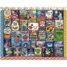 White Mountain 1000 Piece Jigsaw Puzzle Spring Collage Puzzles with Large Pieces Gift for Adults and Family 24"x30" - Wisdom from The Garden