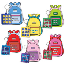 4E's Novelty 24 Pack Valentijnskaarten met Tic Tac Toe Sleutelhangers