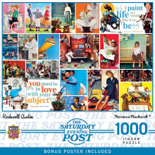 Masterpieces 1000 stuk Jigsaw Puzzle voor Volwassenen - Rockwell Citaten Kunst - 19.25"x26.75" - Eco-vriendelijk