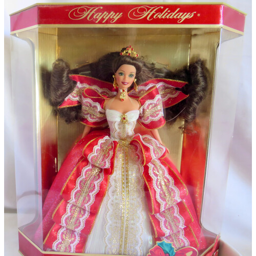 Mattel Poupée Barbie 1997 Joyeuses Fêtes Brunette NRFB par Barbie