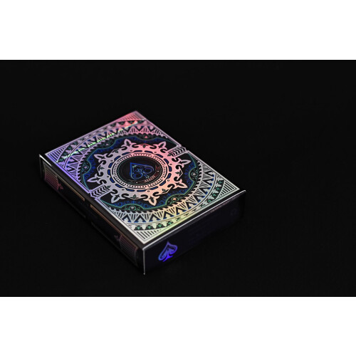 Alloy Cobalt Playing Cards Poker Deck Custom Design Foiled Backs & Faces New