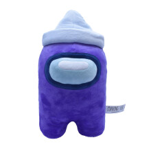Among Us 7 Inch Pluche | Paarse Crewmate Met Papieren Hoed
