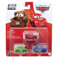 Disney Cars Mini Racers 3 Pack On The Road Lightning McQueen, Chick Hicks and Fabulous Hudson Hornet
