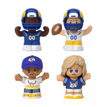 Los Angeles Rams 4-teiliges NFL Little People Sammlerset