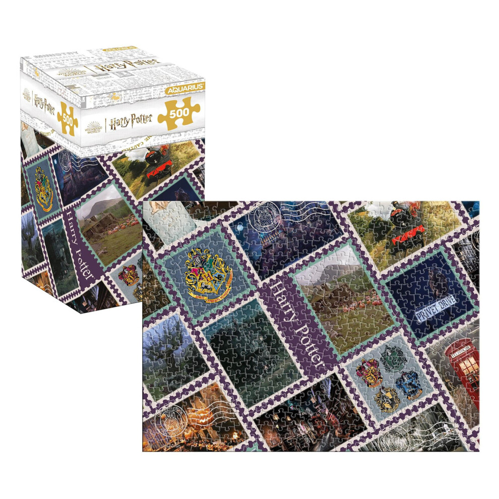 Photos - Jigsaw Puzzle / Mosaic Harry Potter Travel Stamps 500 Piece Jigsaw Puzzle (Vertical Box)