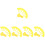 500Pcs Lovely Plant Markers Yellow Replaceable Durable Garden Labels 4