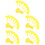 500Pcs Lovely Plant Markers Yellow Replaceable Durable Garden Labels 5