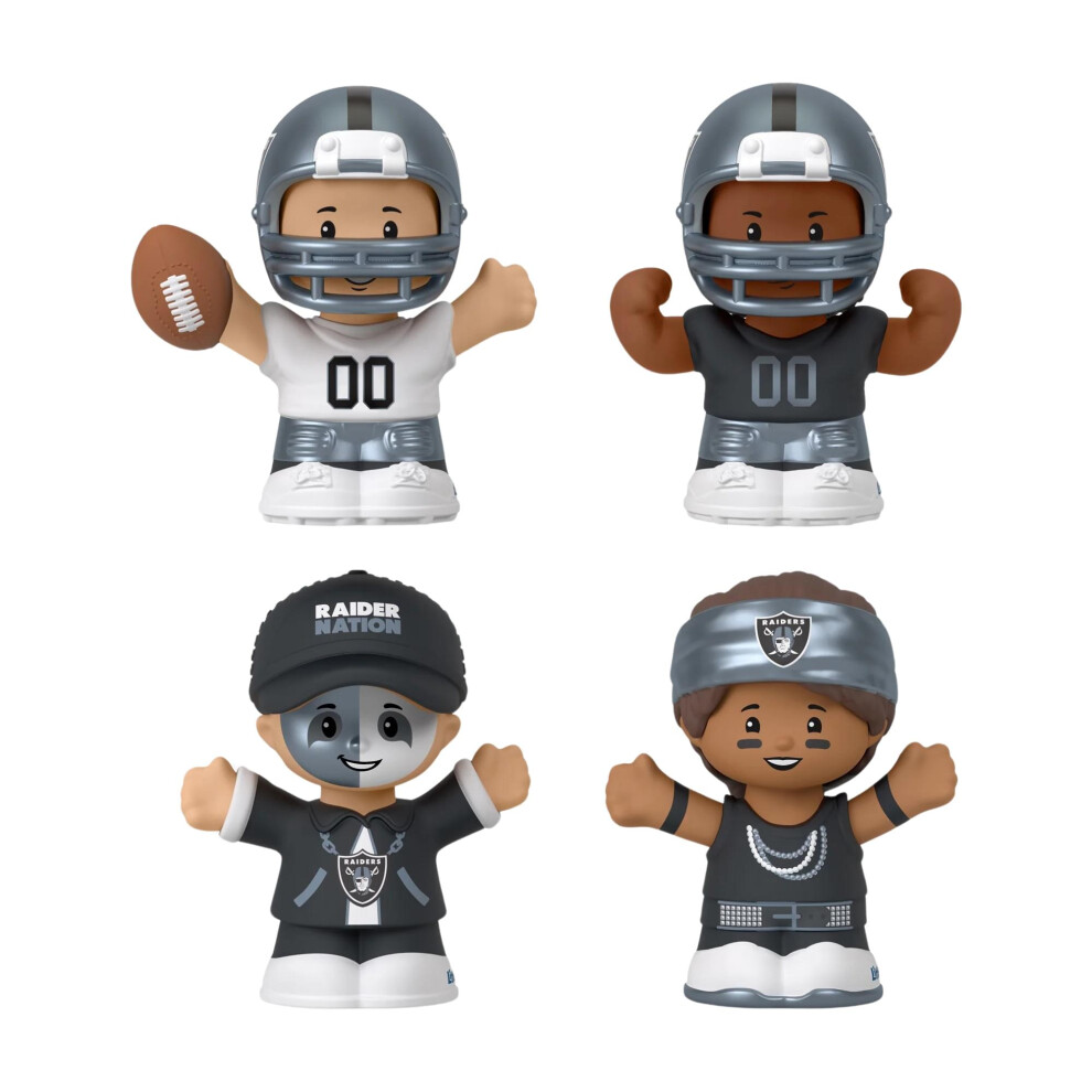 Photos - Action Figures / Transformers Fisher Price Las Vegas Raiders 4-Piece Nfl Little People Collector Set 