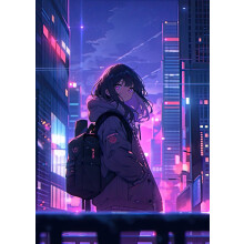 Legion Lo-Fi Anime Puzzel met Poster | 1000 Stuk Jigsaw Puzzel voor Tieners en Volwassenen | 70cm x 50cm | Terugkijken