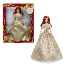 Barbie Holiday Barbie Rote Haare Signature Puppe Haus Rollenspiel 6 Jahre und älter Gold JBH99