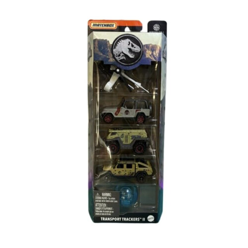 Matchbox Jurassic World Transport Trackers II 5 Pack