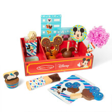 Melissa & Doug Disney Snacks & Popcorn Houten Speelgoedset - 24 Stuks | Mickey Mouse, Minnie, Speelgoed voor 3+