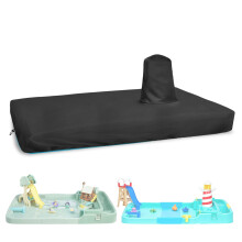 Housse de Table à Eau Exokugo pour Petit Tikes Splash Pad, Résistante UV, Noire