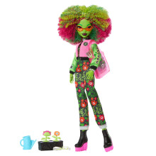 Monster High Venus McFlytrap Fearbook Doll with Dug Up Club Theme Accessory Set Including College Style Jacket, Yearbook and Gardening Tools, JDR59