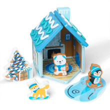 Melissa & Doug Winter Frost Holz Lebkuchenhaus Spielset ab 3 Jahren