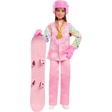 Barbie Karriere Snowboarder Dukke i Pink Jakke