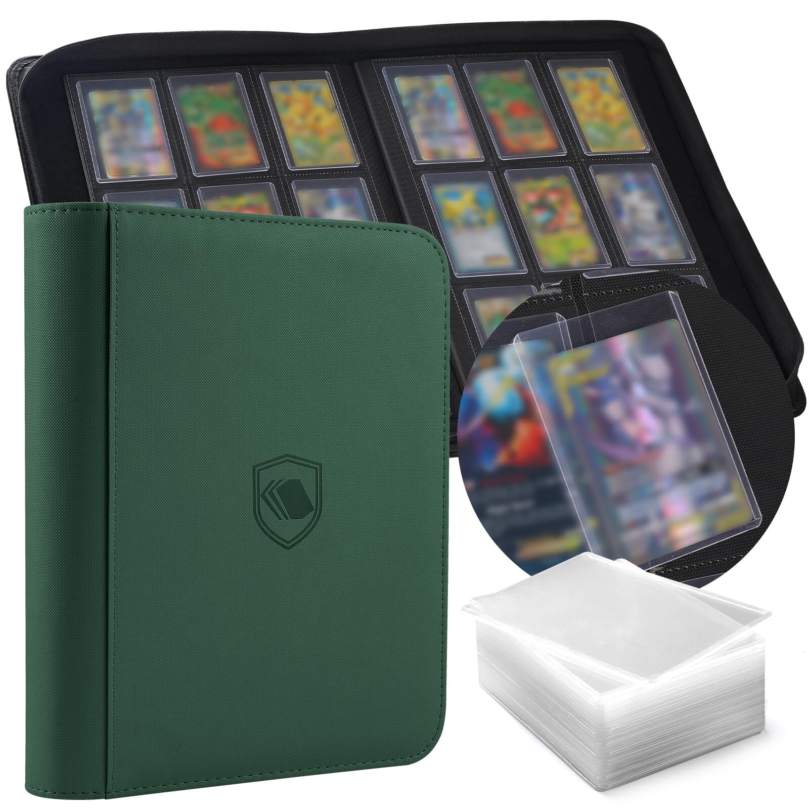 Topleoader Toploader-Ordner, für 360 Toploader, 100 Toploader ENTHALTEN, 9-Taschen ...