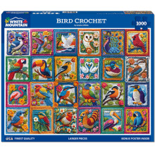 WHITE MOUNTAIN PUZZLES Bird Crochet Puzzle, 1 EA