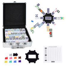 Sunny Days Entertainment Elbow Room Spel Mexican Train Dominos Set - Dubbele 12 Kleur Dot Dominos
