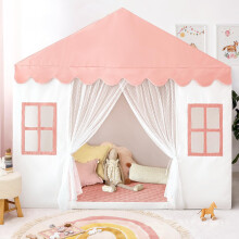 Kinder Spielzelt mit Matratze, Großes Indoor Spielhaus für Mädchen, Spielzeugzelt für Kleinkinder