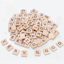 100 PCS Houten Letter Tegels