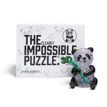 Le Puzzle 3D Évidemment Impossible Kit Panda, Diamant & Rose Modèle DIY Numéroté pour Adultes & Ados
