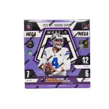 2025 Panini Mosaic Football Hobby Mega Trading Card Box (10 Exclusive Camo Red Mosaics Per Box)