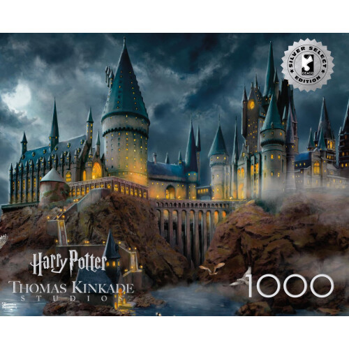 Ceaco - Thomas Kinkade Castillo de Hogwarts - Puzzle de 1000 Piezas Silver Select