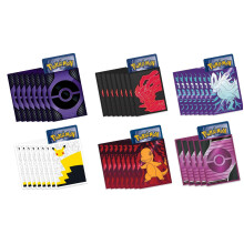 Manchettes Officielles Pokémon TCG - 1x Paquet Aléatoire de 65 Manchettes (ETB, Toolkit, Coffret, etc.)