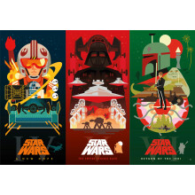 Buffalo Games - Silver Select - Star Wars - Original Trilogy - 2000 Bitars Pussel för Vuxna - Utmanande Pussel