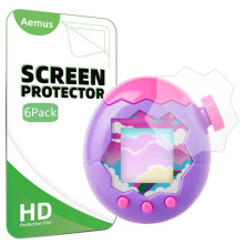 Aemus Displayschutzfolie für Tamagotchi Paradise, Vollständige Abdeckung PET Klarfolie