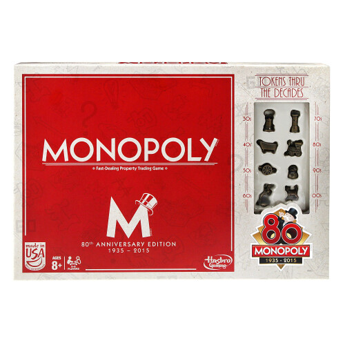 Monopoly Monopoly Spel (80ste Verjaardag)