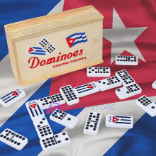 Domino Cubano Doble Nueve - Kubanische Domino mit Flagge