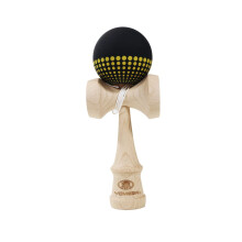 Yomega Pro Model Kendama - Traditionelles japanisches Geschicklichkeitsspiel mit Gummibeschichtung (Schwarz)
