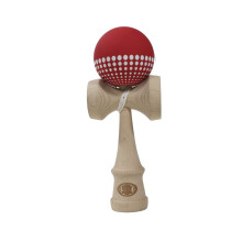Yomega Pro Modell Kendama - Das traditionelle japanische Geschicklichkeitsspiel mit Gummibeschichtung (Rot)