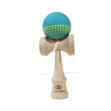 Yomega Pro Model Kendama - The Traditional Japanese Toss and Catch Skill Game with Rubberized Paint for Easier Skill Building Play (Teal)