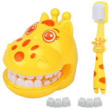 Ceonam Cartoon Giraffe Zahnpflege Spielset - Interaktives Zahnmodell mit Zahnbürste