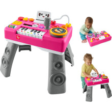 Fisher-Price Baby & Kleinkind Spielzeug Laugh & Learn DJ Tisch für Bildungsspiel, Pink, ab 6 Monaten