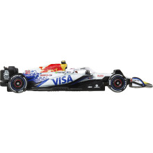 Hot Wheels 1:64 Scale Premium Die-Cast Formula 1 Collectible Toy Race Car with Real Riders Tires & Metal/Metal Body & Chassis (Styles May Vary)