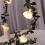 Artificial Rose Garland with LED Lights Battery Powered 5