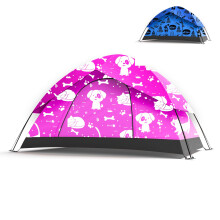 KidzAdventure 2 in 1 Kinderzelt für Camping, PU1500 wasserdicht 1-2 Personen Rucksackzelt | Ultraleicht Innen- & Außenzelte (Pink 2 Schichten)