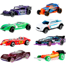 Hot Wheels Toy Cars & Trucks, Lets Race 8-Pack, Set of 8 1:64 Scale Vehicles from The Animated Netflix Show