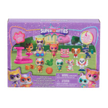 Disney Jr. SuperKitties Kittydale Figuren Set met Accessoires, 15-Delige, Verzamelfiguren, Exclusief