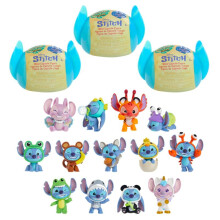 Disney Stitch Goes Wild Mini Figuren 3-Pack, 2-inch Figuren met Wilde Details, Blind Box, Speelgoed voor Kinderen & Fans