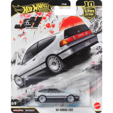 Hot Wheels Car Culture Premium 1:64 Scale Die-Cast Toy 88 Honda CRX with Real Riders Tires & Metal/Metal Body & Chassis, First-Appearance