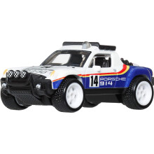 Hot Wheels Car Culture Premium 1:64 Scale Die-Cast Toy Porsche 914 Safari with Real Riders Tires & Metal/Metal Body & Chassis, Thrill Climbers